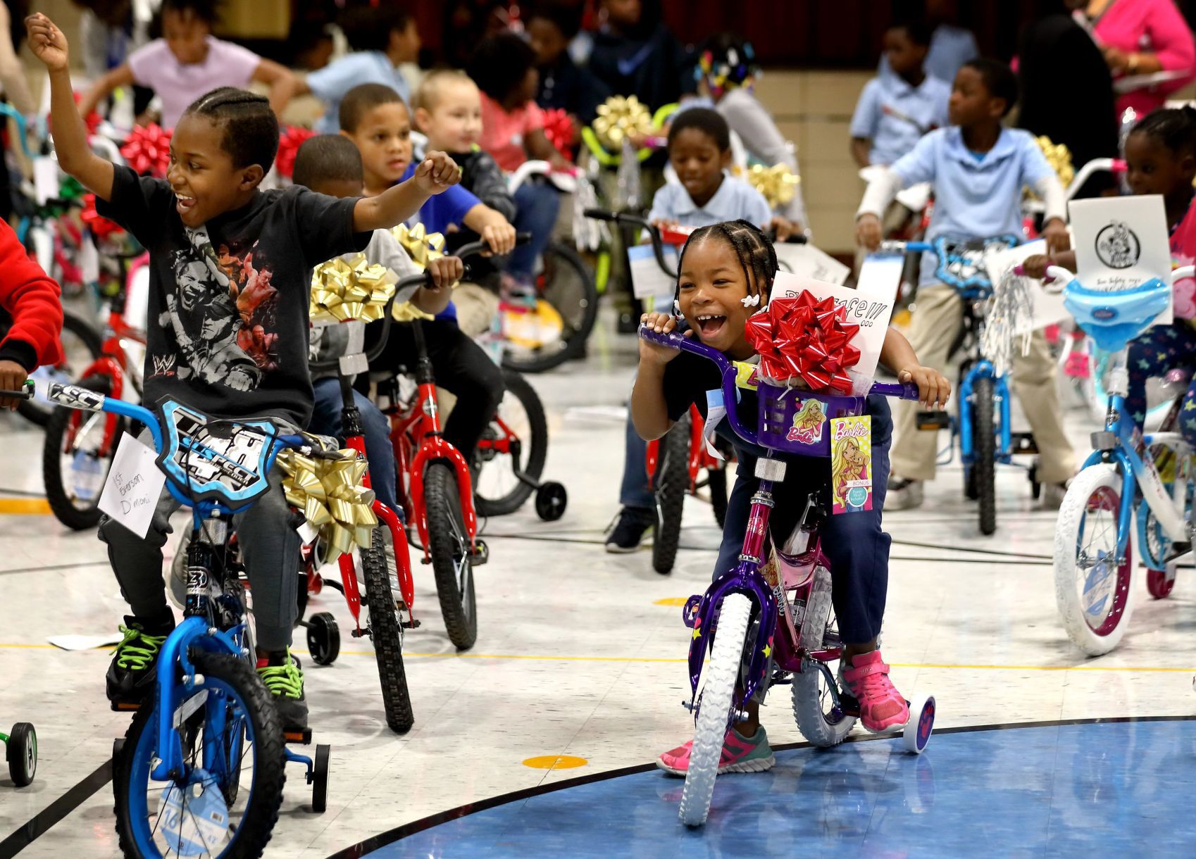 Bikes donated to Peabody Elementary School